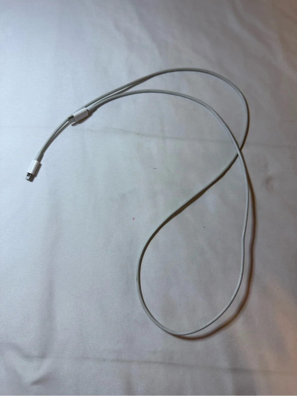 White Lightning to USB-C Charging Cable